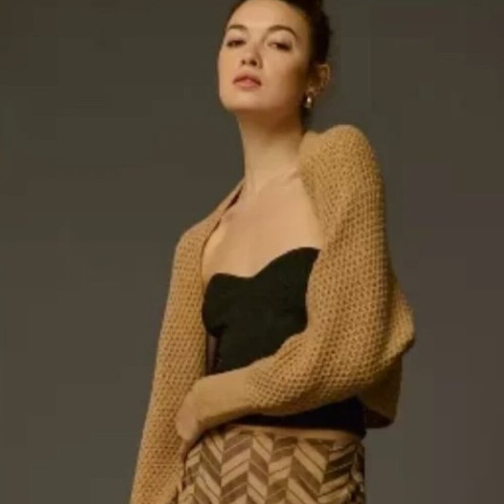 Anthropologie Cropped Knit Shrug-One Size (Closet closing permanently 5/15!)
